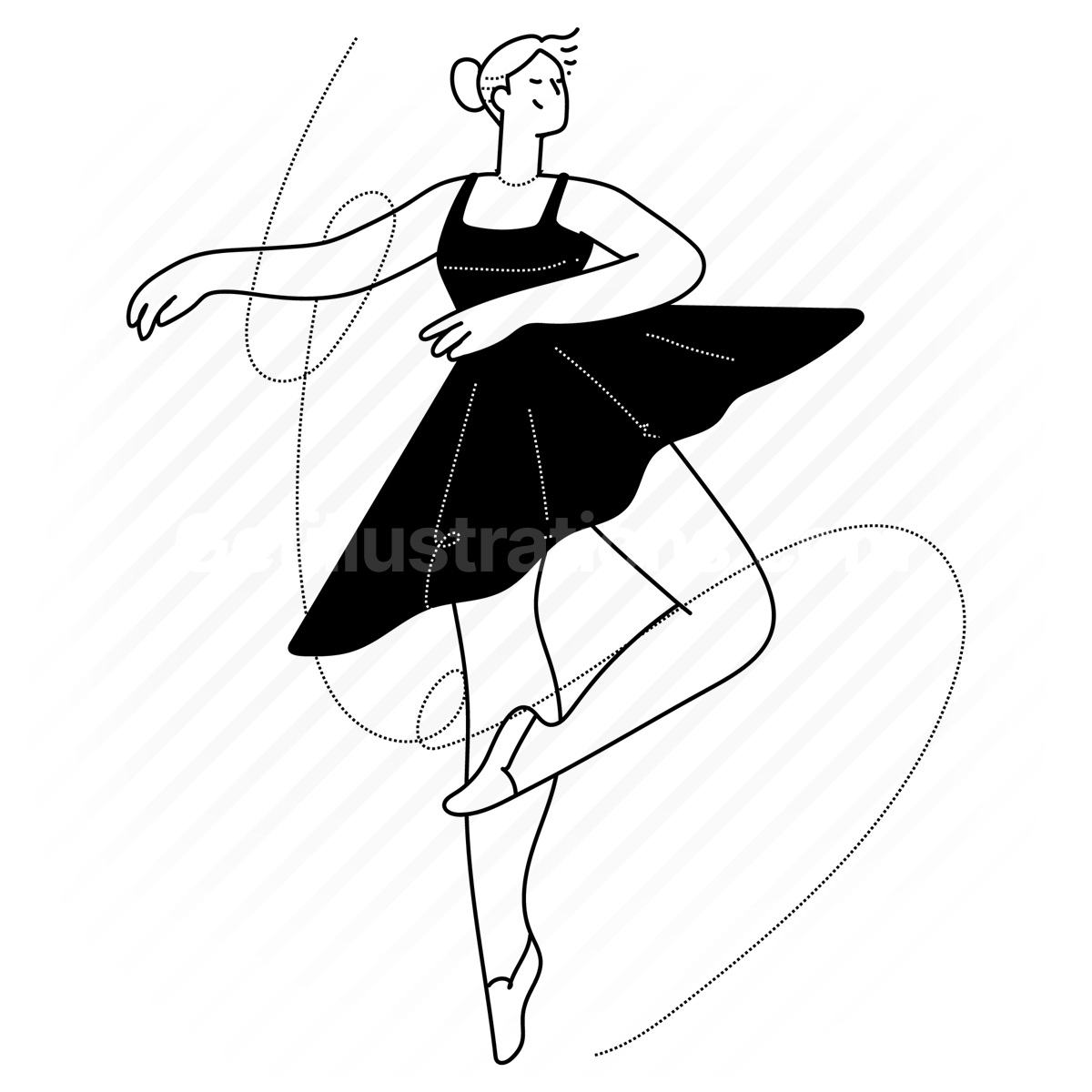movement, motion, ballerina, dancer, dancing, woman, people, person